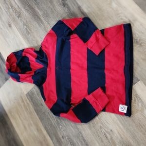 Chaps hoodie lg sleeve tee boys sz 6